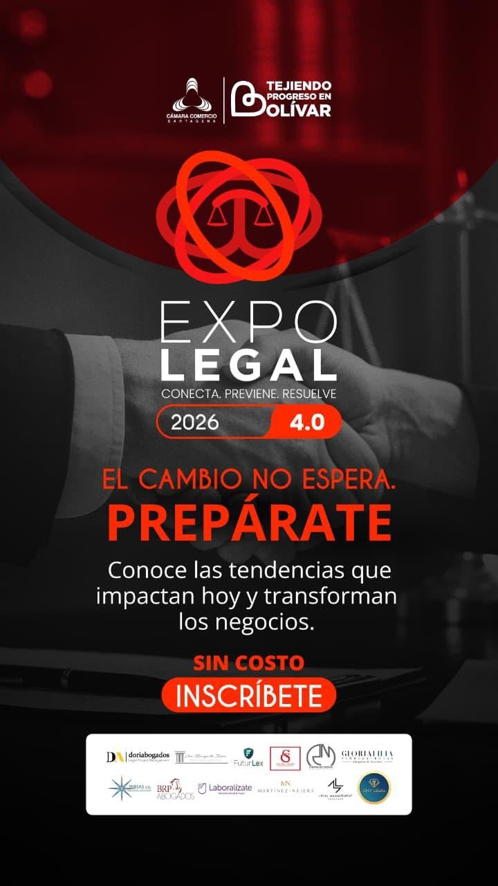 Pieza de EXPOLEGAL 2026 4.0: Conecta. Previene. Resuelve. El cambio no espera, prepárate. Sin costo, inscríbete.